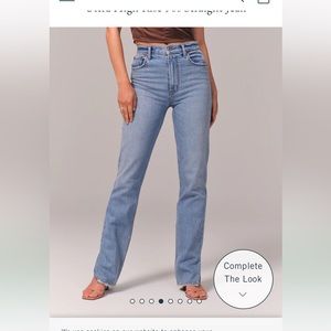 Abercrombie 90s Straight Ultra High Rise